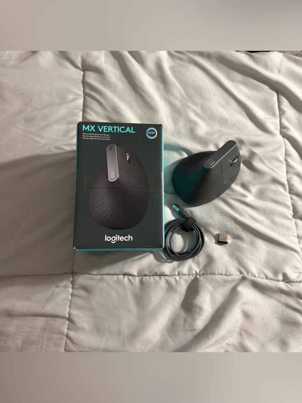 Logitech MX Vertical Advanced Ergonomic Wireless Mouse Ergo - Complete In Box!!!